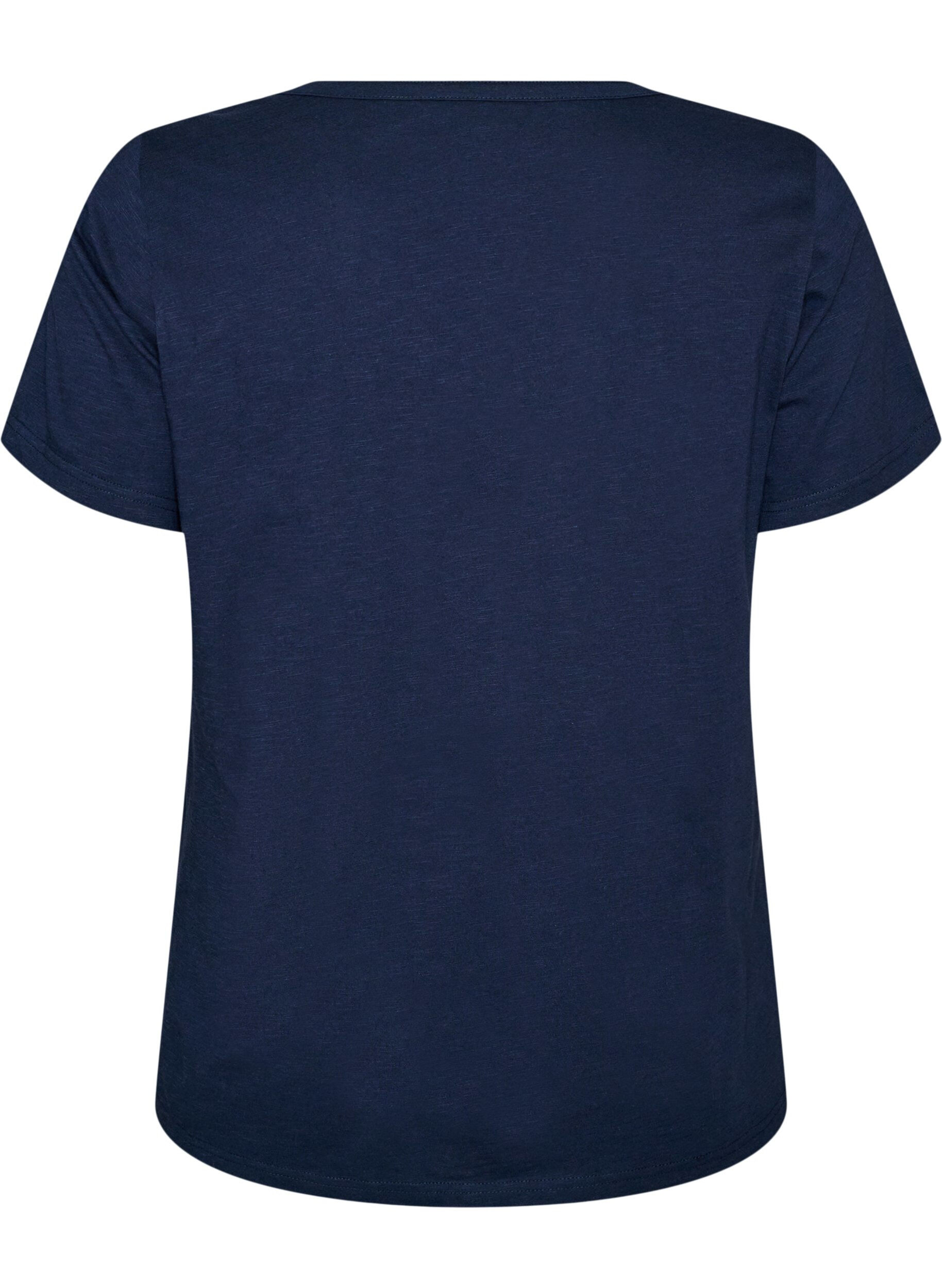 ZizzifashionT-shirt with button detail, Blue, Packshot image number 1