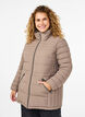 Short puffer jacket with pockets, Beige, Model image number 0