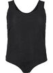 Sleeveless bodysuit with texture, Black, Packshot image number 0