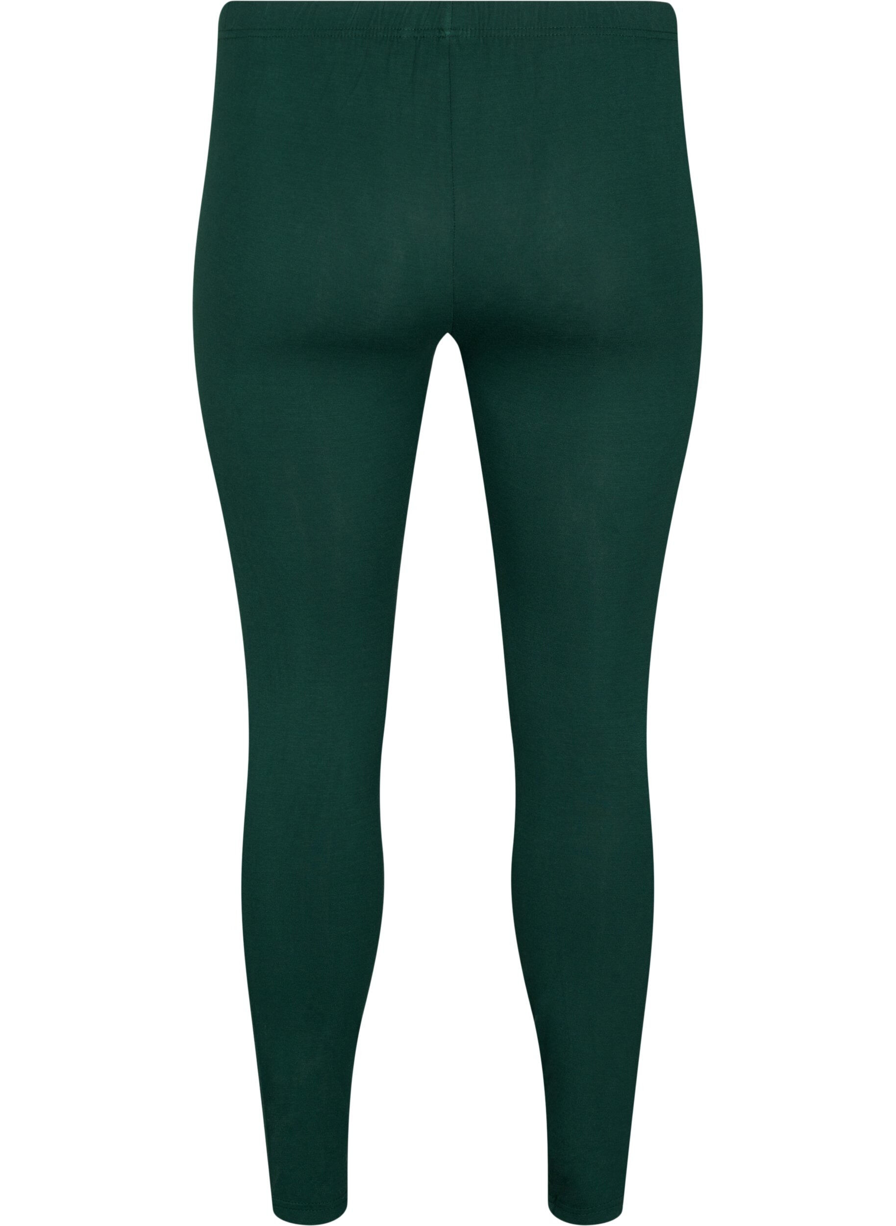 ZizzifashionBasic viscose leggings, Green, Packshot image number 1