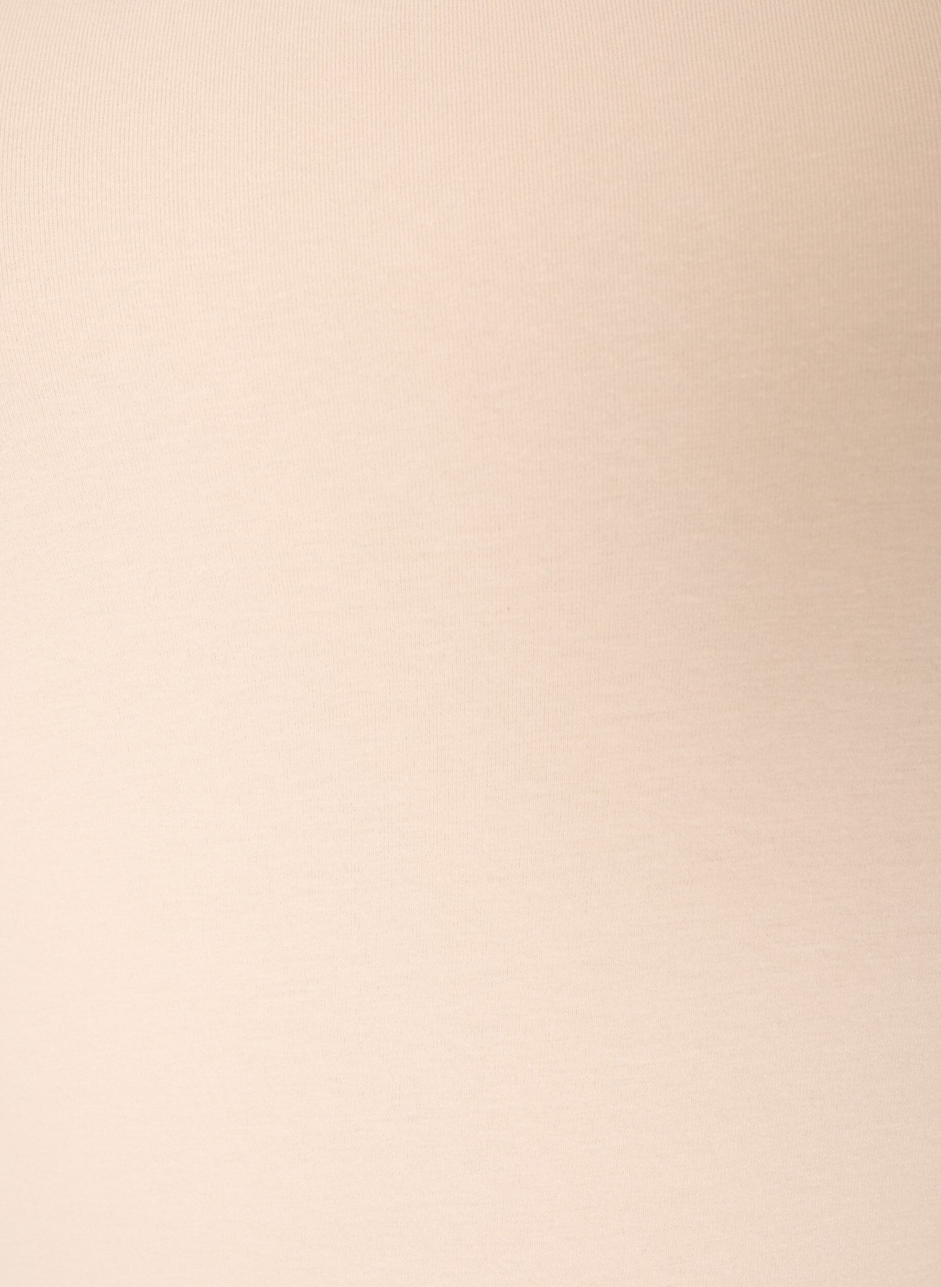 ZizzifashionSolid color basic top in cotton, Beige, Packshot image number 2