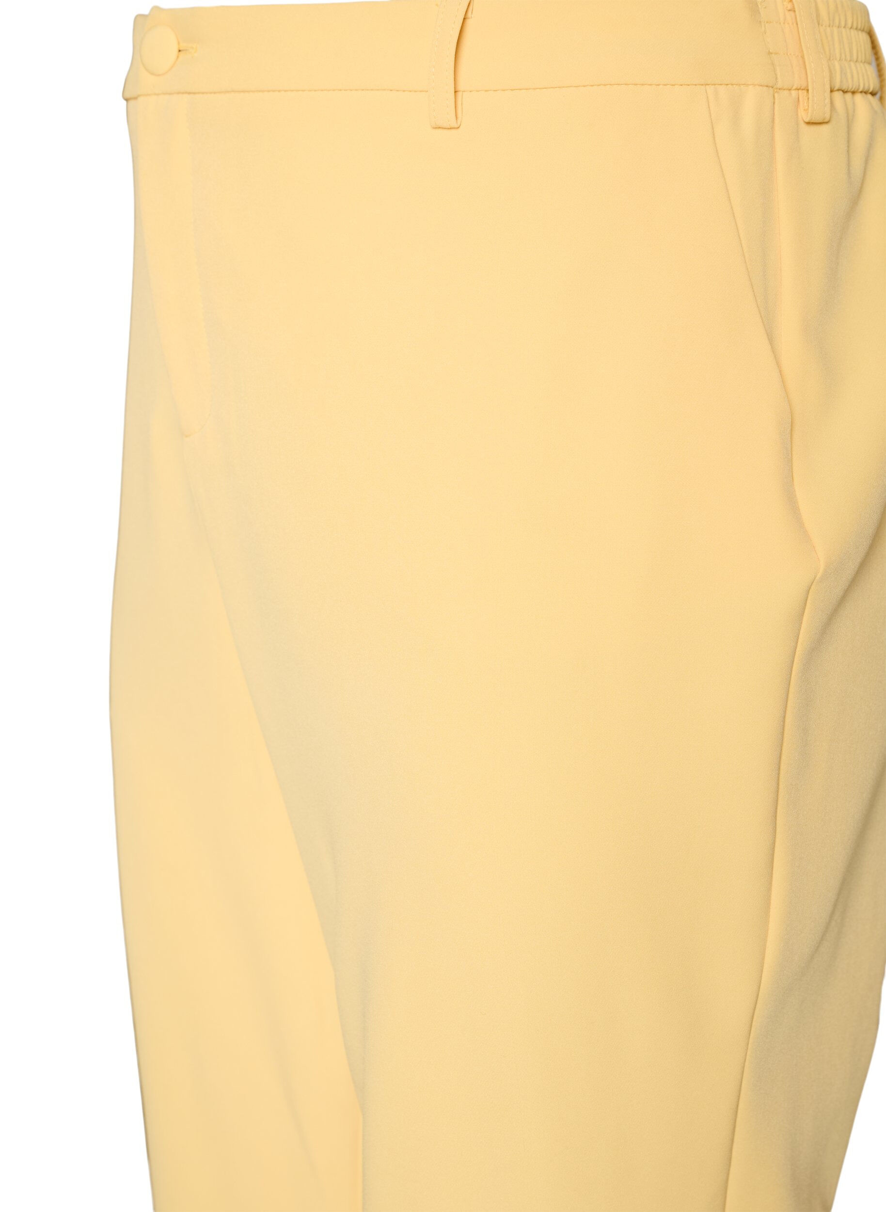 Zizzifashion Trousers with pockets and straight legs, Yellow, Packshot image number 2