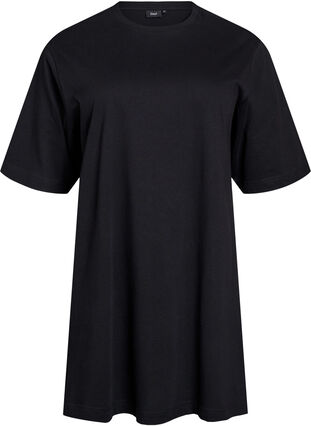 black t shirt dress knee length VOBCTY Women's Casual Short Sleeve Tshirt Dress Summer V Neck Loose Knee Length Nightgown for Daily Sleepwear 2026 Black Small