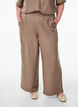 Loose trousers with elasticated waistband and pockets, Brown, Model image number 2