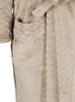 Long dressing gown with pockets, Cuban Sand, Packshot image number 3