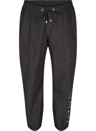 Reflective rain trousers, Black, Packshot image number 0