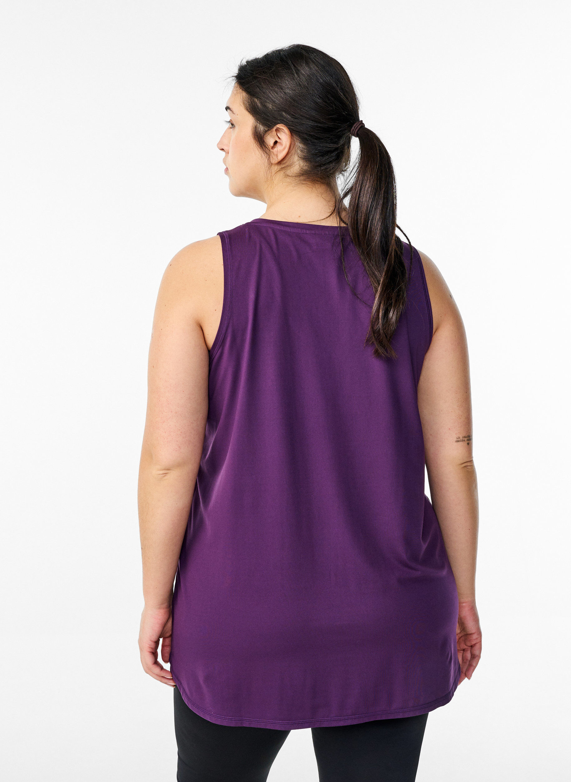 Zizzifashion Workout top with v-neck, Purple, Model image number 2