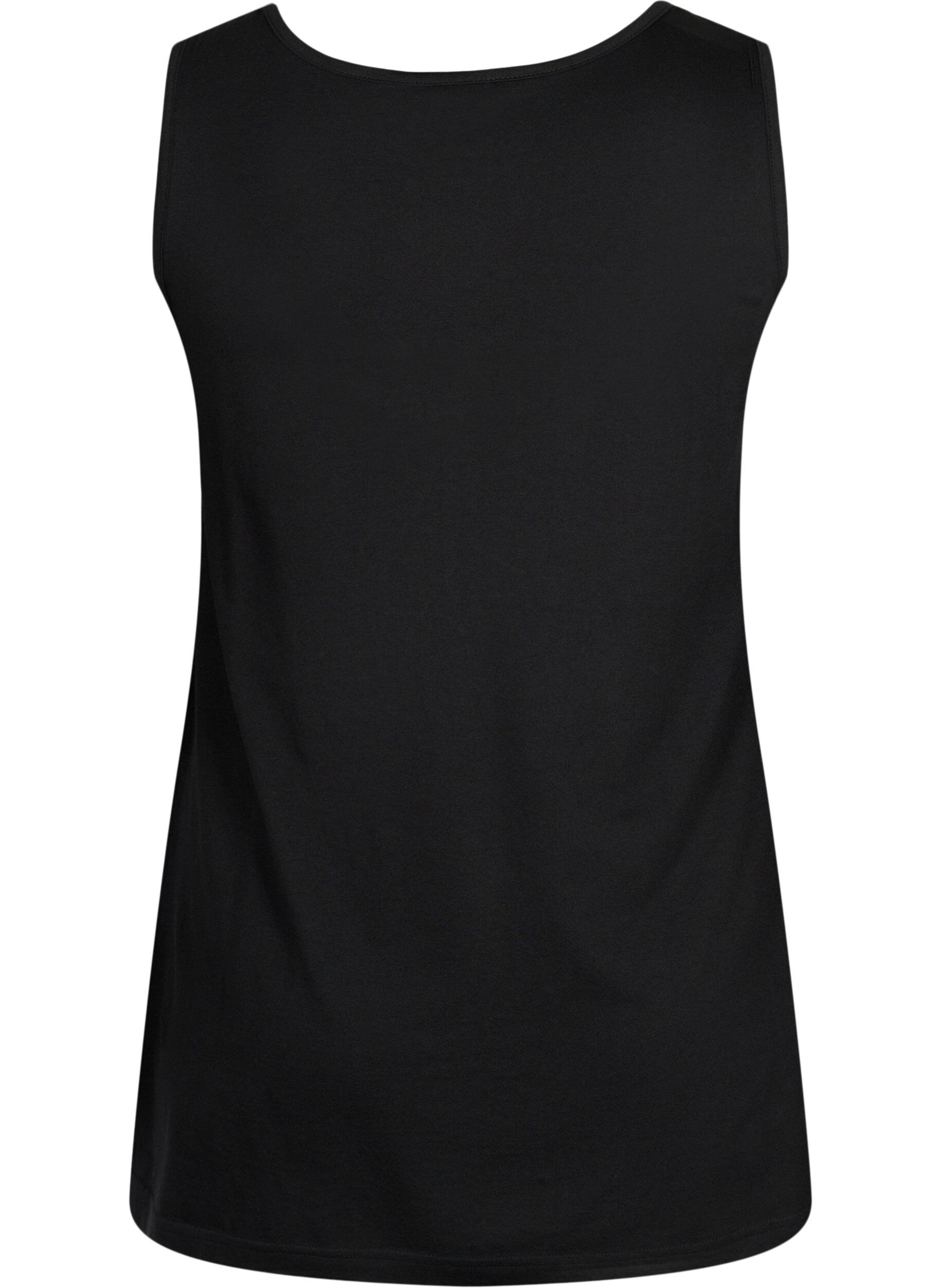Zizzifashion Top with a-shape and round neck, Black, Packshot image number 1