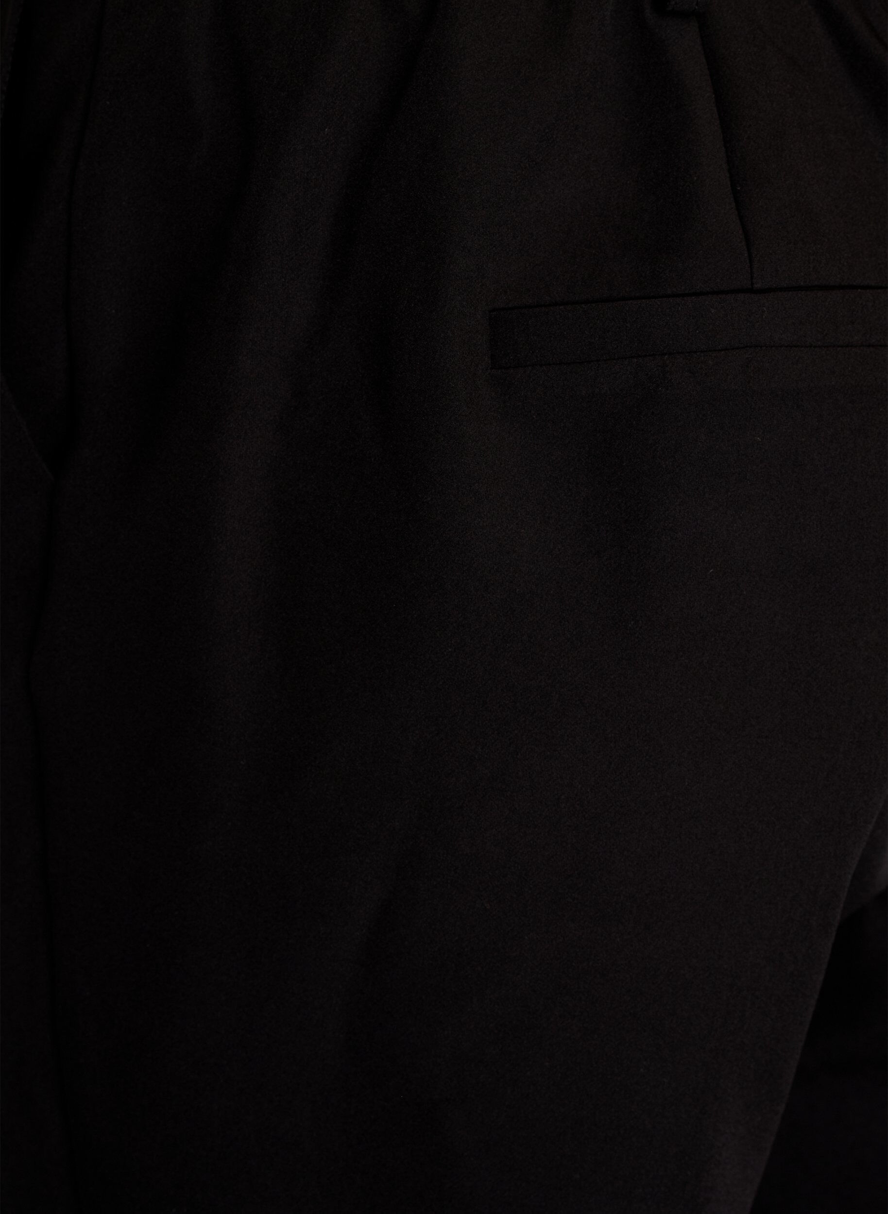 ZizzifashionTrousers with pockets and straight legs, Black, Packshot image number 2