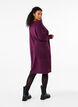 Long sleeved rib knit dress, Potent Purple Mel., Model image number 1