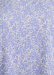 FLASH - Short-sleeved blouse with texture, Blue, Packshot image number 2