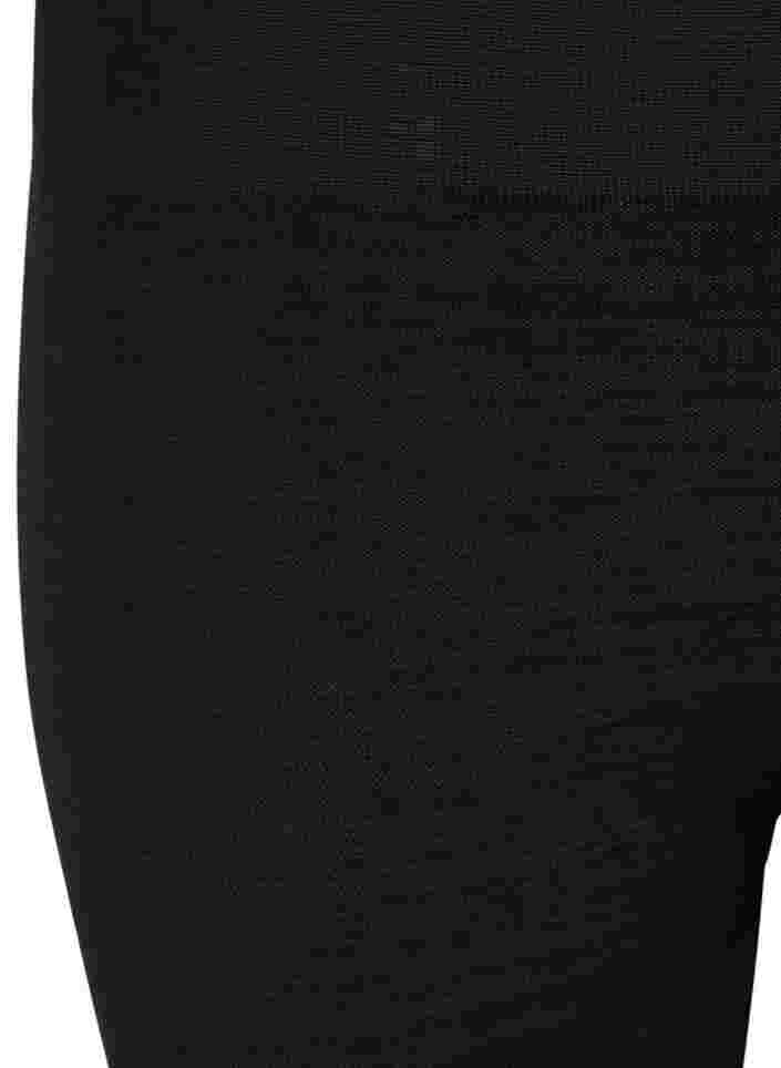 Melange seamless ski base layer tights, Dark Grey Melange, Packshot image number 2