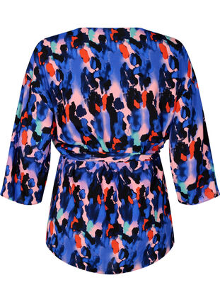 Kimono in viscose with print, Colorful Animal, Packshot image number 1