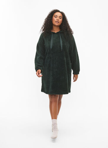 Teddy dress with hood, Scarab, Model image number 2