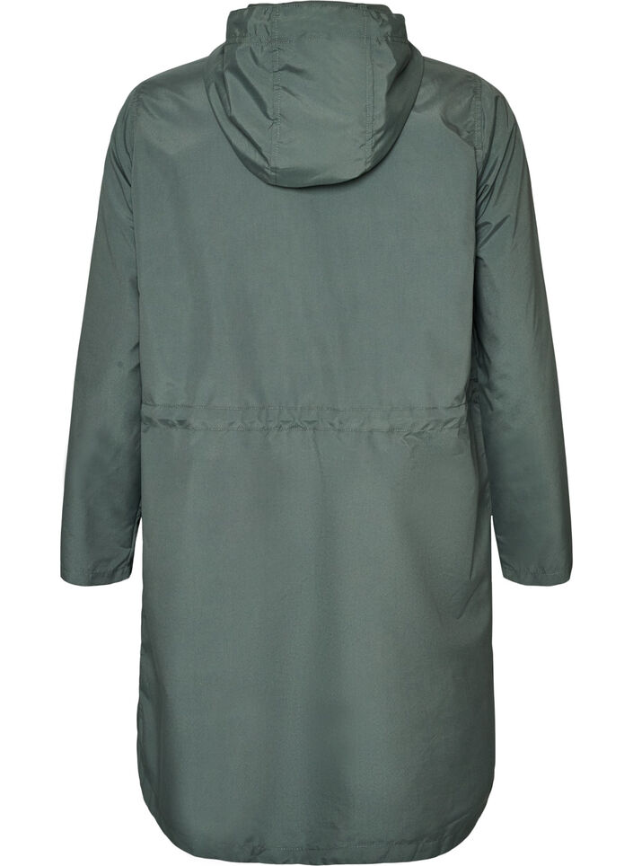 Lightweight parka with a hood, Green, Packshot image number 1