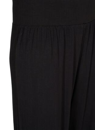 Loose-fitting trousers in viscose, Black, Packshot image number 2