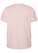 Organic cotton T-shirt with front print, Rose, Packshot image number 1