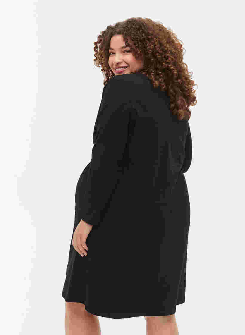 Maternity dress in cotton, Black, Model image number 1