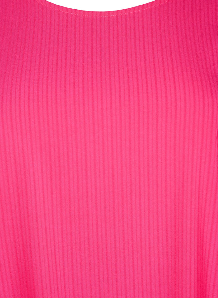 Short-sleeved viscose blouse with ties, Bright Rose, Packshot image number 2