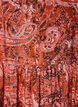 Viscose midi dress with paisley print, Orange, Packshot image number 2