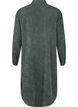Long corduroy shirt dress with buttons, Dark Forest, Packshot image number 1