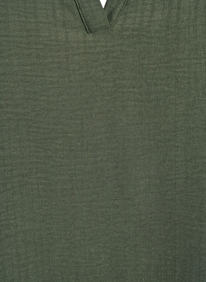 Loose blouse with short sleeves, Green, Packshot image number 2