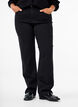 High-waisted Gemma jeans with regular fit, Black, Model image number 2