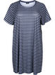 FLASH - Striped dress with short sleeves, Night S. W. Stripe, Packshot image number 0