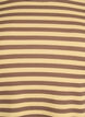 Striped blouse with long sleeves, Brown, Packshot image number 2
