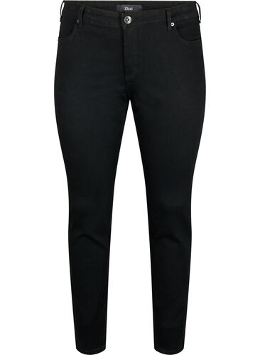 Slim fit Emily jeans with regular waist, Black, Packshot image number 0