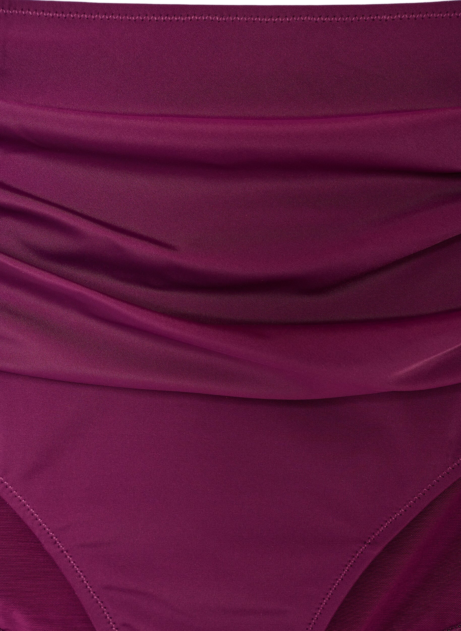 ZizzifashionHigh-waisted bikini briefs with draping, Purple, Packshot image number 2