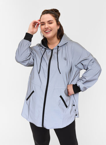 Reflective hooded jacket, Reflex, Model image number 0