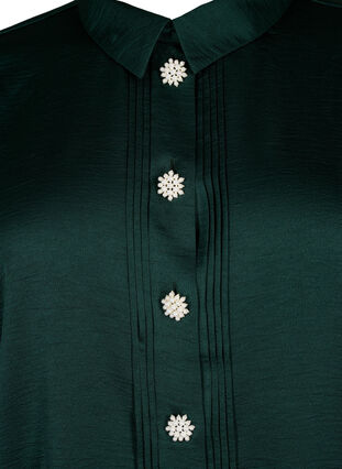Long shirt with pearl buttons, Scarab, Packshot image number 2