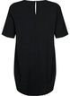 FLASH - Short sleeved tunic in cotton, Black, Packshot image number 1