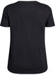 Christmas t-shirt in organic cotton, Black, Packshot image number 1