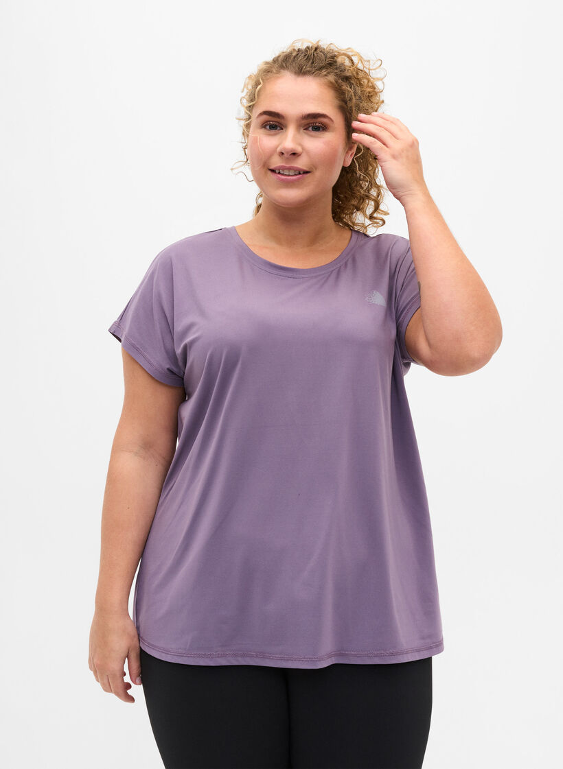 T-shirt, Purple Sage, Model