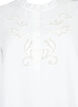 Blouse with ruffles and broderie anglaise, Bright White, Packshot image number 2