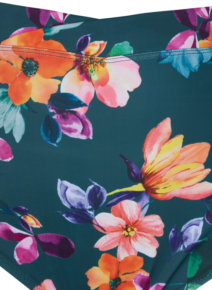 Bikini briefs with print and high waist, Meave Print, Packshot image number 2