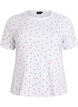 Cotton T-shirt with all-over print, Vanilla, Packshot image number 0