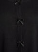 Cardigan with pearl-embroidered bows and press studs, Black, Packshot image number 2