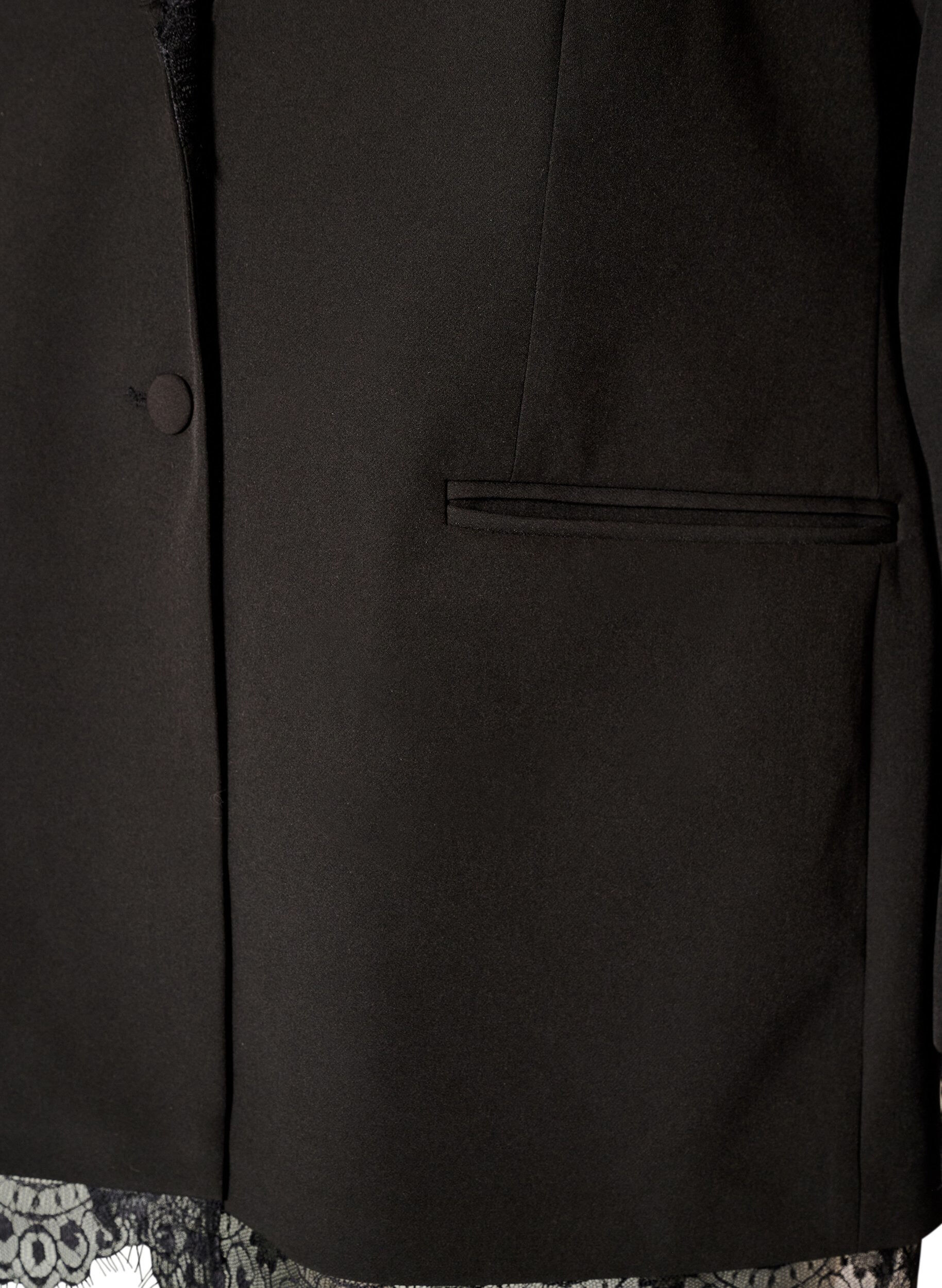 ZizzifashionBlazer with lace trim, Black, Packshot image number 3