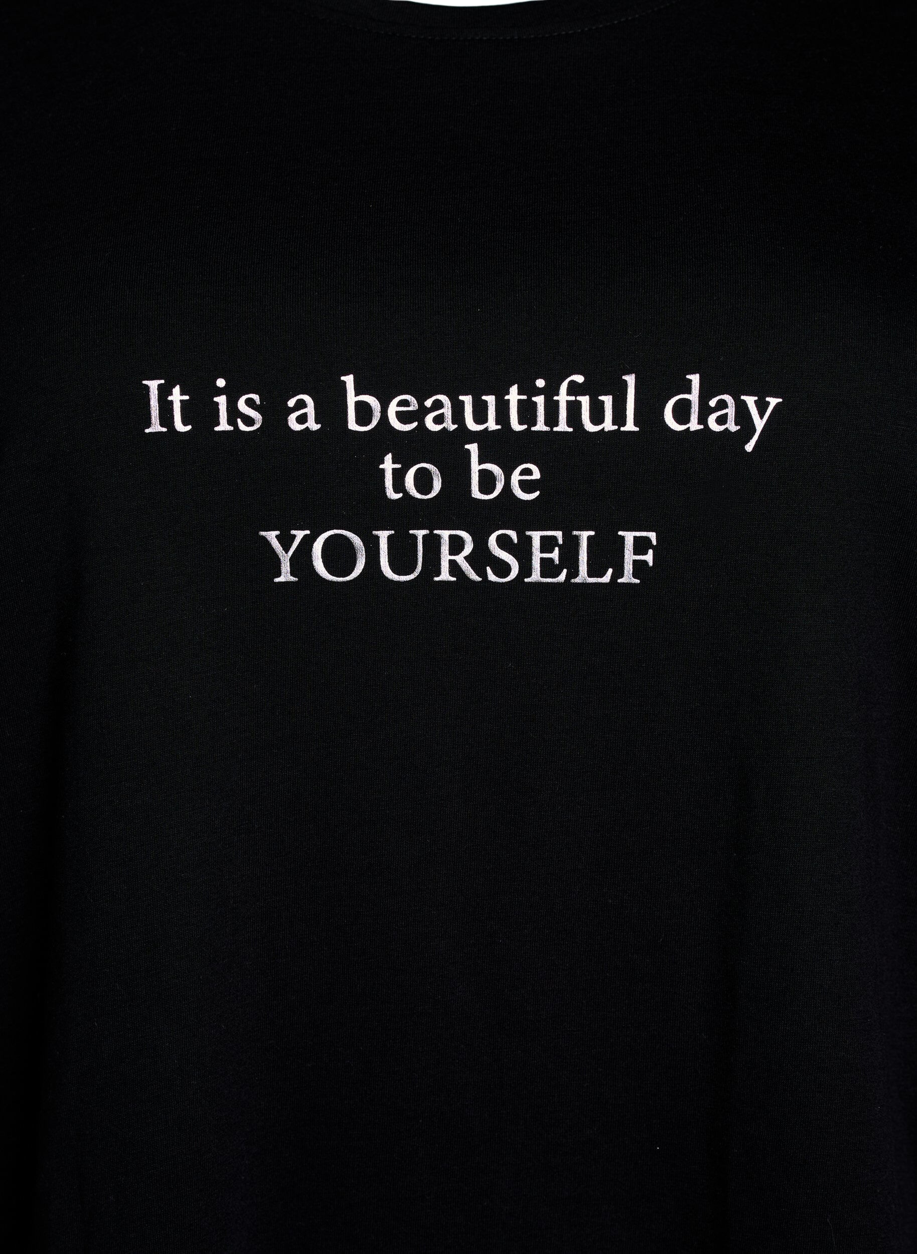 Zizzifashion T-shirt with motif, Black, Packshot image number 2