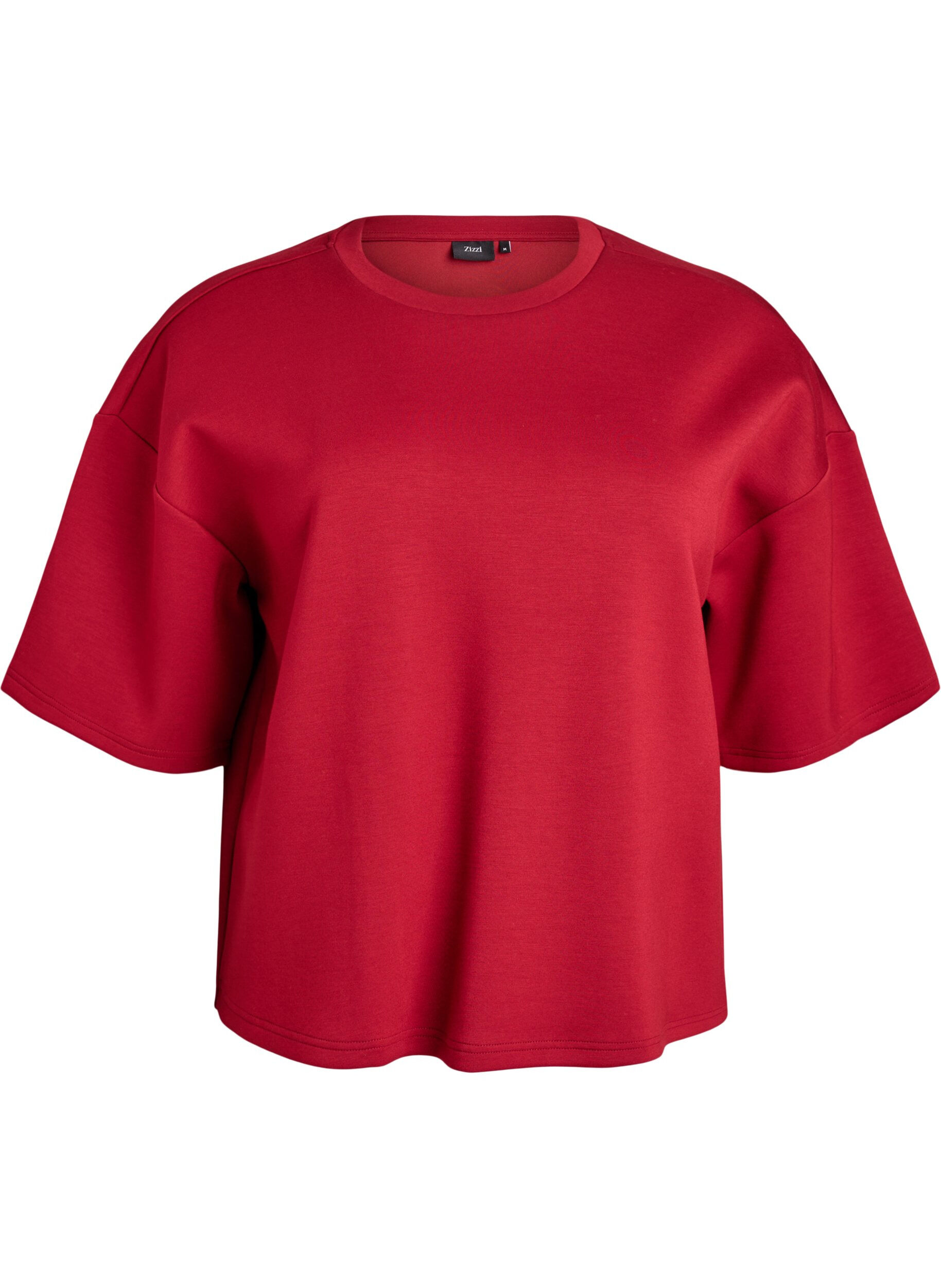 Short loose-fit t-shirt in a modal blend