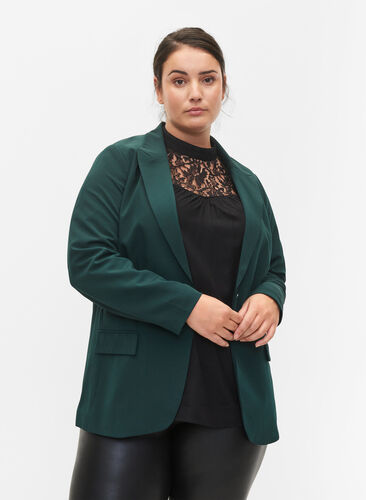 Classic blazer with pockets, Scarab, Model image number 0