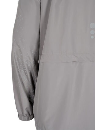Sports jacket with hood and reflector, Grey Silver, Packshot image number 3