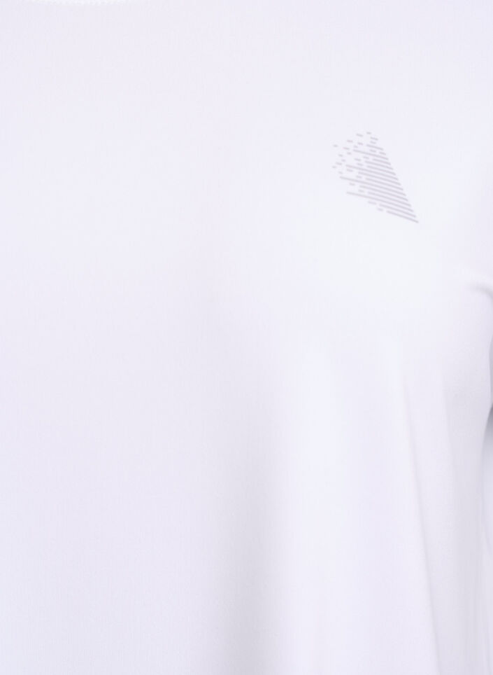 Solid-coloured training T-shirt, White, Packshot image number 2