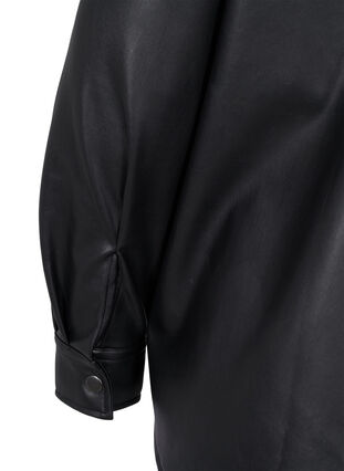 Shirt in faux leather, Black, Packshot image number 3
