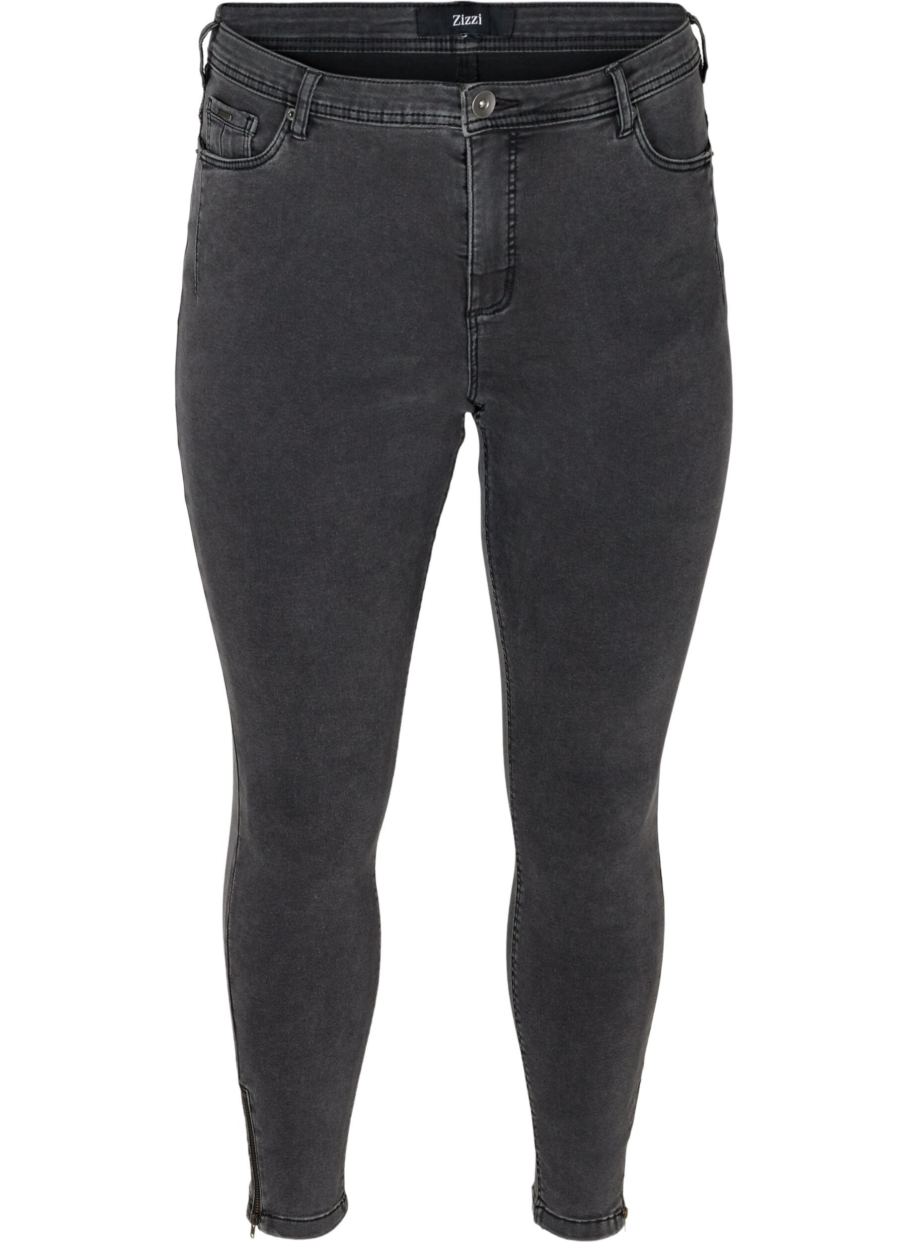 Cropped Amy jeans with a zip