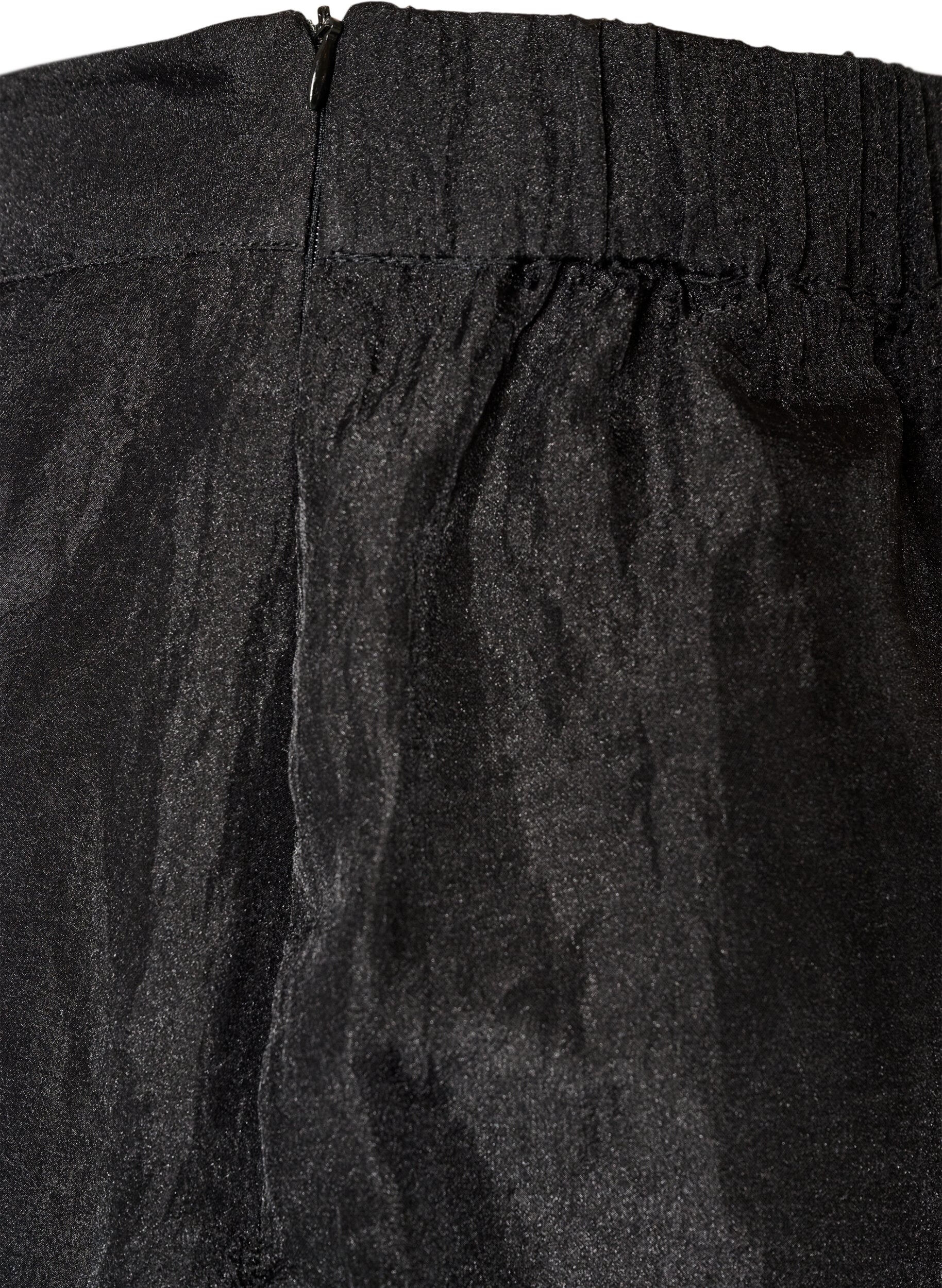 ZizzifashionLong organza-look skirt, Black, Packshot image number 4