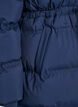 Mid-length puffer jacket with adjustable waist, Blue, Packshot image number 3